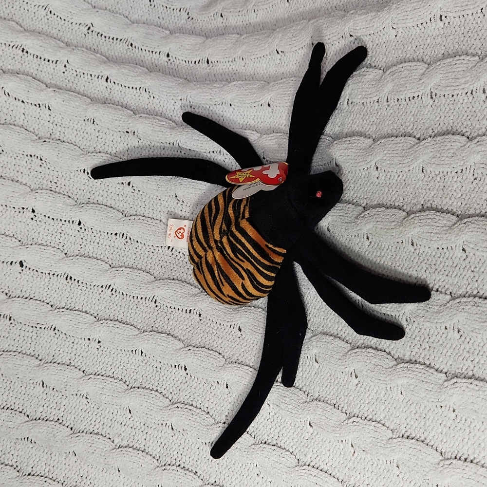 Vintage Ty Beanie Baby Original Spinner The Spider 1996 PVC PELLETS